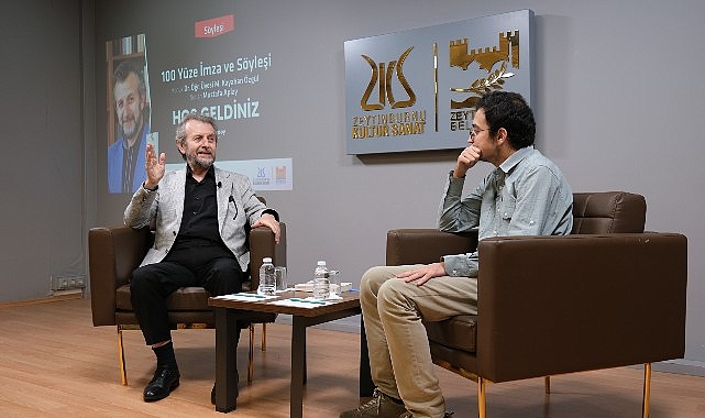 100 Yüze İmza ve Söyleşi Programı'nda Sezonun İlk Konuğu Dr. Öğr. Üyesi M. Kayahan Özgül Oldu! 100 Yüze İmza ve Söyleşi Programı'nda Sezonun İlk Konuğu Dr. Öğr. Üyesi M. Kayahan Özgül Oldu!