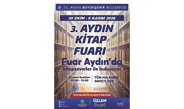 3. Aydın Kitap Fuarı, Fuar Aydın'da Başlıyor 3. Aydın Kitap Fuarı, Fuar Aydın'da Başlıyor
