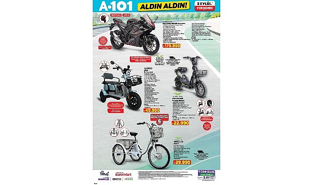 A101'de Motosiklet Fırsatı A101'de Motosiklet Fırsatı