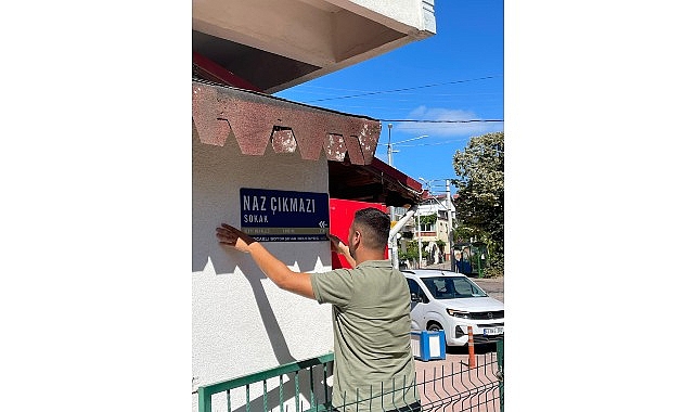 Adres tabelalarında Büyükşehir imzası Adres tabelalarında Büyükşehir imzası