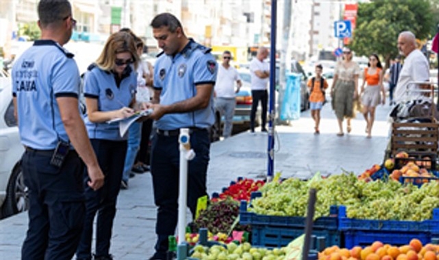 Ana arterlerde kaldırım işgaline geçit yok Ana arterlerde kaldırım işgaline geçit yok