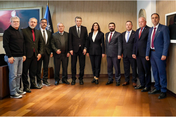 Aydın Esnaf ve Sanatkarlar Odaları Birliği’nden Başkan Özlem Çerçioğlu’na ziyaret