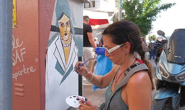 Ayvalık, açık hava sanat galerisine dönüşüyor Ayvalık, açık hava sanat galerisine dönüşüyor