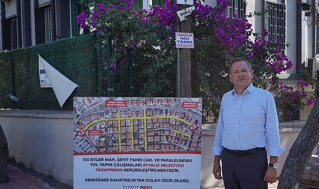 Ayvalık'ta yol dönüşümü 150 Evler Mahallesi'nden başladı… Ayvalık'ta yol dönüşümü 150 Evler Mahallesi'nden başladı…