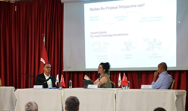 Başkan Denizli, Temmuz Meclisi'nde Çeşme'nin yatırım ve dönüşüm projelerini anlattı Başkan Denizli, Temmuz Meclisi'nde Çeşme'nin yatırım ve dönüşüm projelerini anlattı