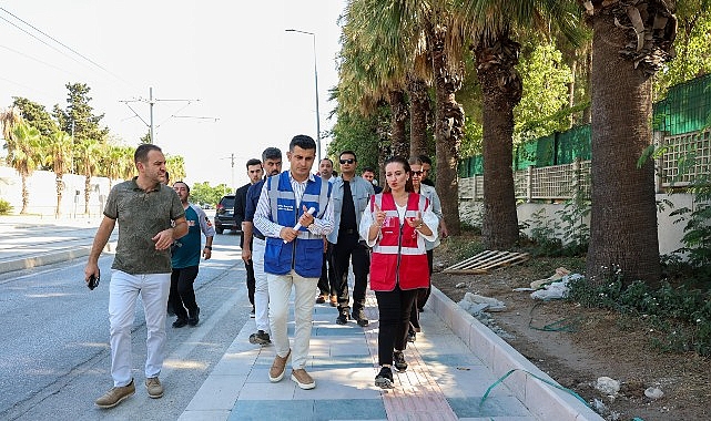 Başkan Vekili Özdemir kaldırım ve çevre düzenleme çalışmalarını yerinde inceledi Başkan Vekili Özdemir kaldırım ve çevre düzenleme çalışmalarını yerinde inceledi