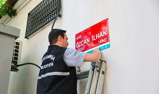 Bayrampaşa Belediyesi'nden şehit Özcan İlhan'a anlamlı vefa Bayrampaşa Belediyesi'nden şehit Özcan İlhan'a anlamlı vefa