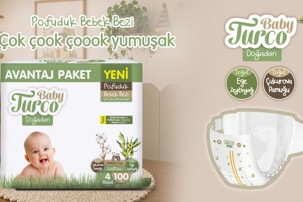 Bebeğinizin mutluluğuna pofuduk bir dokunuş, doğadan gelen bakım: Yeni Baby Turco Doğadan