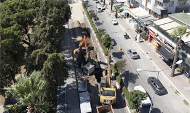 Bergama'da taşkın riskine karşı yeni hat Bergama'da taşkın riskine karşı yeni hat