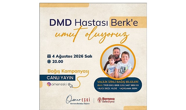 Bornova'da dayanışma sırası Berk Yıldız'da