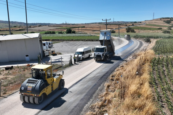 Bursa Karacabey ve Mustafakemalpaşa'da yol çalışması