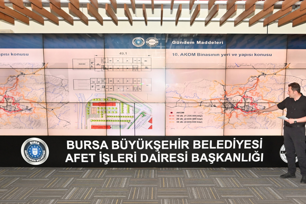 Bursa’nın afet planı AKOM’da masaya yatırıldı Bursa’nın afet planı AKOM’da masaya yatırıldı