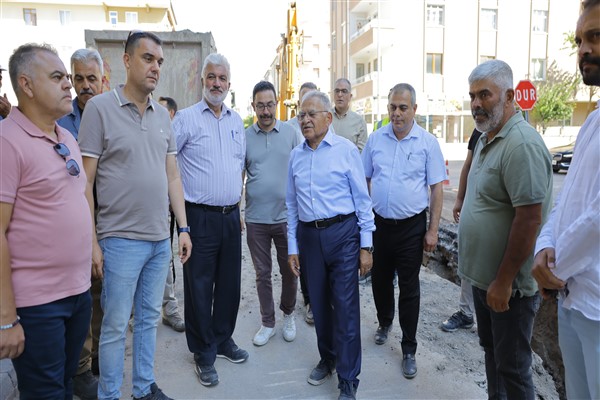 Büyükkılıç, Keykubat Yağmur Suyu Hattı çalışmalarını inceledi Büyükkılıç, Keykubat Yağmur Suyu Hattı çalışmalarını inceledi
