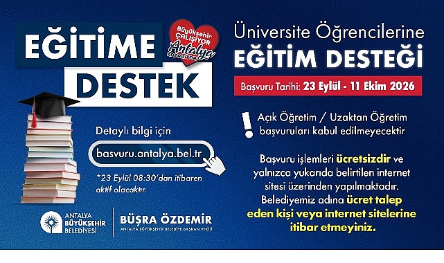 Büyükşehir Belediyesi eğitime verdiği desteği sürdürüyor Büyükşehir Belediyesi eğitime verdiği desteği sürdürüyor