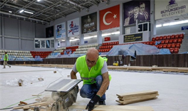 Celal Atik Spor Salonu FIBA standartlarına kavuşuyor Celal Atik Spor Salonu FIBA standartlarına kavuşuyor