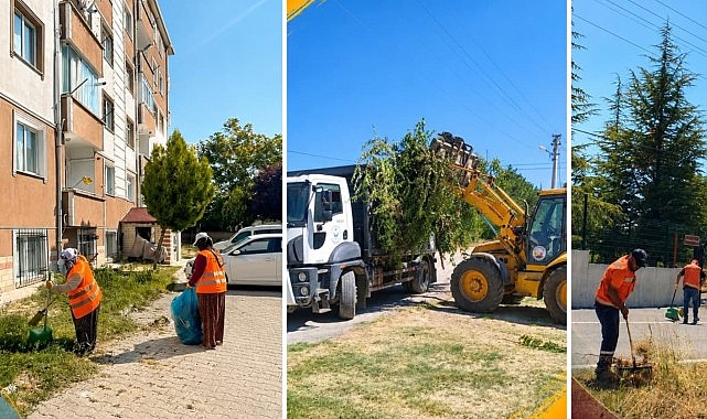 Çevre Temizliği İçin Ekipler Sahada Çevre Temizliği İçin Ekipler Sahada