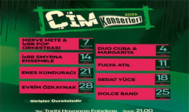 Çim Konserleri yaza renk katacak Çim Konserleri yaza renk katacak