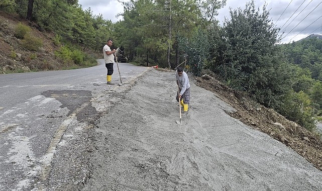 Çıralı'da altyapı çalışmaları Çıralı'da altyapı çalışmaları