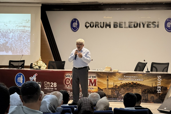 Çorum’da “Milli Mücadele’de Çorum” söyleşisi düzenlendi Çorum’da “Milli Mücadele’de Çorum” söyleşisi düzenlendi