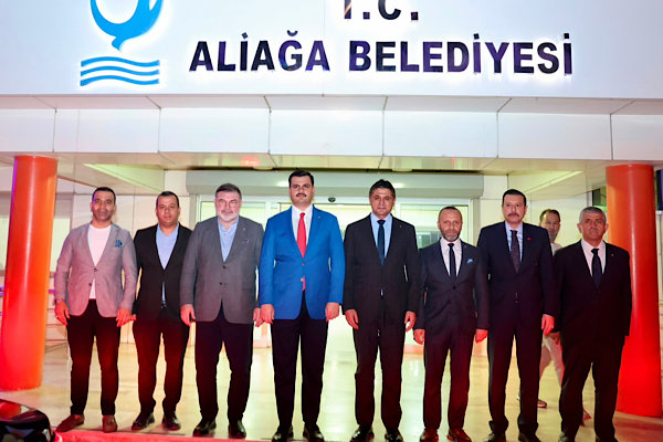 Cumhur İttifakı temsilcilerinden Aliağa Belediyesi’ne ziyaret Cumhur İttifakı temsilcilerinden Aliağa Belediyesi’ne ziyaret