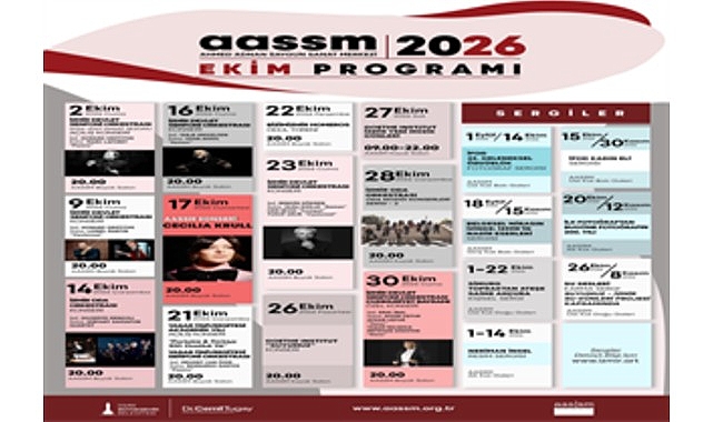 Ekim ayında müzikten sergiye dopdolu program Ekim ayında müzikten sergiye dopdolu program