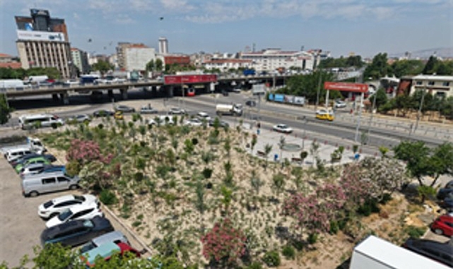 Eski Benzinlik yeşile dönüştü Eski Benzinlik yeşile dönüştü