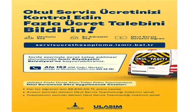 Fazla servis ücreti isteyen taşımacıya ağır yaptırım Fazla servis ücreti isteyen taşımacıya ağır yaptırım