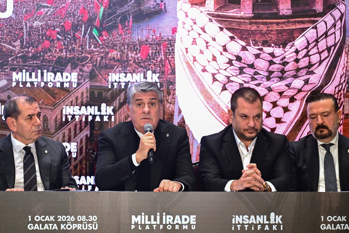 Galata Köprüsü'nde 1 Ocak'ta düzenlenecek Filistin eylemi için ortak çağrı