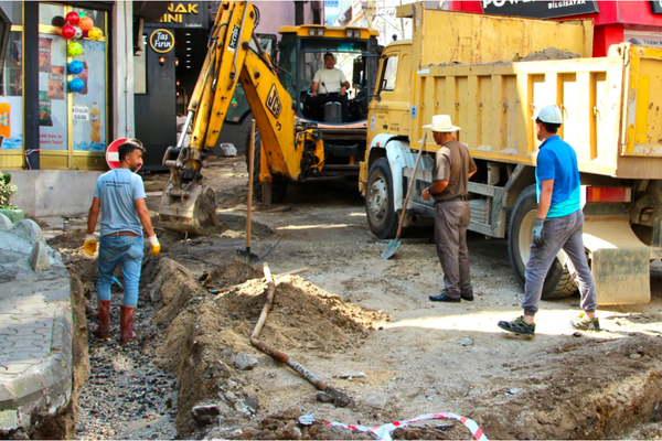 Giresun’da altyapı çalışmaları sürüyor Giresun’da altyapı çalışmaları sürüyor