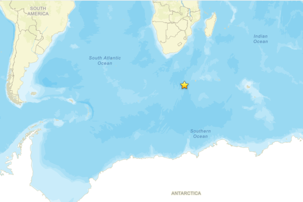 Güney Afrika açıklarında deprem Güney Afrika açıklarında deprem