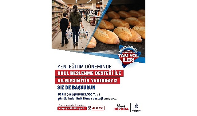 İBB Okul Beslenme Desteği yeni dönem başvuruları başlıyor İBB Okul Beslenme Desteği yeni dönem başvuruları başlıyor