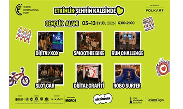 İEF'de gençler ve çocuklar için eğlence dolu alanlar
