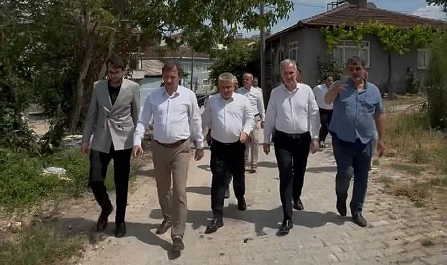 İnegöl Belediyesi Kırsalda Üst Yapı Hamlesini Sürdürüyor İnegöl Belediyesi Kırsalda Üst Yapı Hamlesini Sürdürüyor