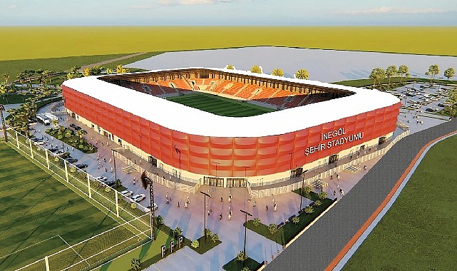İnegöl İlçe Stadyumu için imzalar atıldı İnegöl İlçe Stadyumu için imzalar atıldı