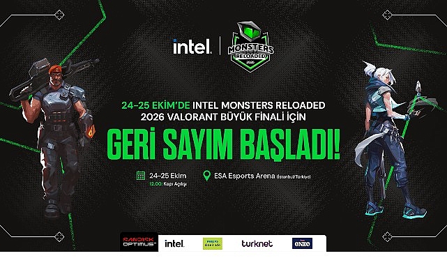 Intel Monsters Reloaded 2026 Valorant Büyük Finali İçin Geri Sayım Başladı! Intel Monsters Reloaded 2026 Valorant Büyük Finali İçin Geri Sayım Başladı!