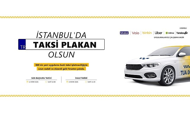 İstanbul'da uygulama bazlı taksi için 10. ihale 13 Ekim'de İstanbul'da uygulama bazlı taksi için 10. ihale 13 Ekim'de