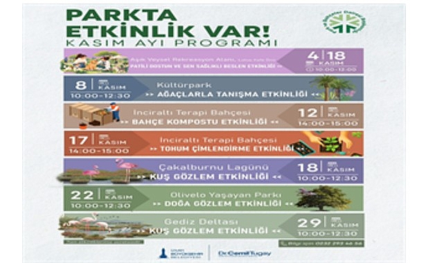 İzmir'de kasım ayı doğayla iç içe geçecek İzmir'de kasım ayı doğayla iç içe geçecek