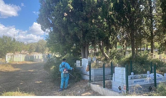 İzmit'te mezarlıklar Büyükşehir eliyle güzelleşiyor İzmit'te mezarlıklar Büyükşehir eliyle güzelleşiyor