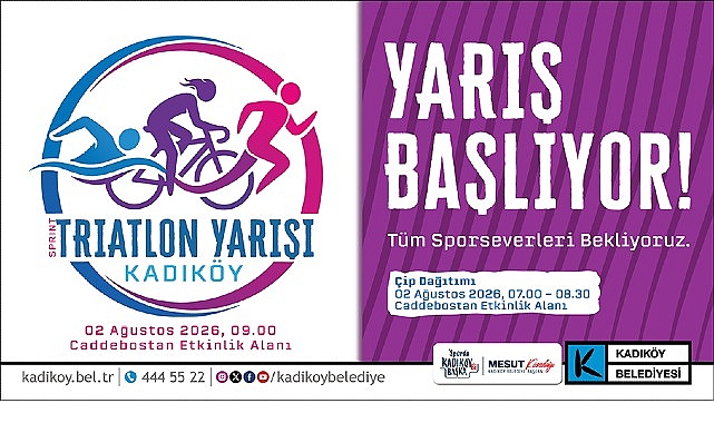 Kadıköy'de Sprint Triatlon İçin Geri Sayım Başladı Kadıköy'de Sprint Triatlon İçin Geri Sayım Başladı