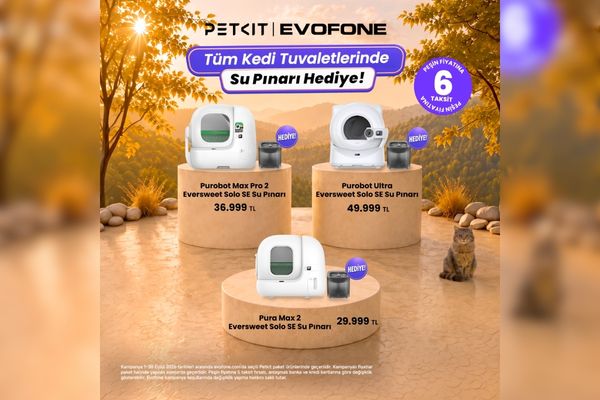 Kedi dostu eve akıllı dokunuş: EVOFONE'da Petkit eylül kampanyaları başladı