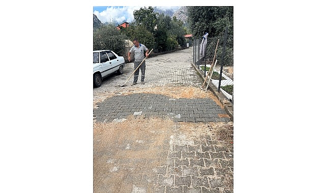 Kemer'de altyapı çalışmaları devam ediyor Kemer'de altyapı çalışmaları devam ediyor