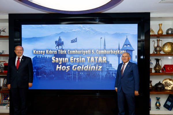 KKTC 5. Cumhurbaşkanı Ersin Tatar'dan Kayseri'ye "Türk Dünyası Kültür Başkenti" tebriği KKTC 5. Cumhurbaşkanı Ersin Tatar'dan Kayseri'ye "Türk Dünyası Kültür Başkenti" tebriği