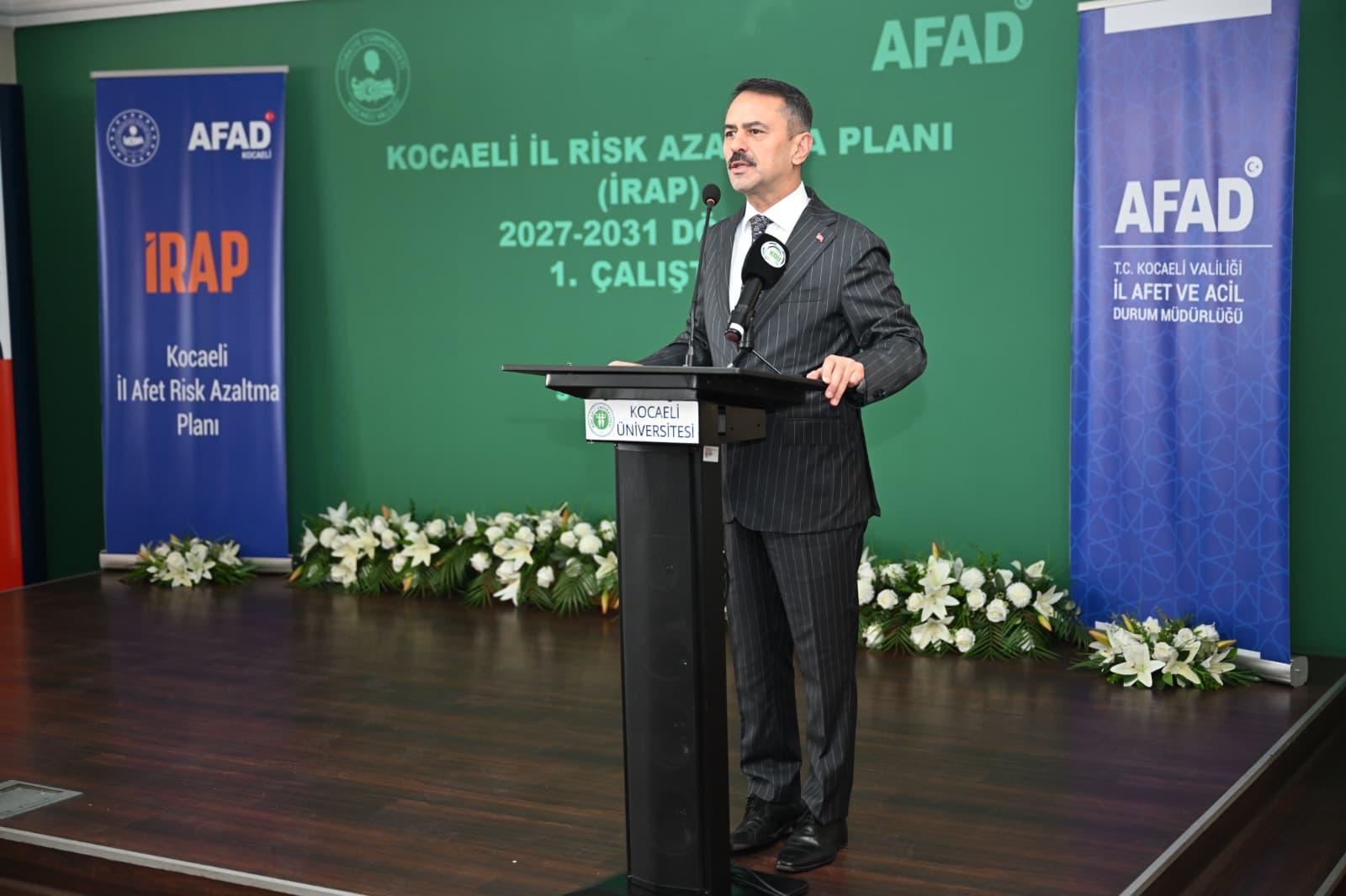 Kocaeli İl Afet Risk Azaltma Planı (İRAP) 2027-2031 Dönemi 1. Çalıştayı başladı Kocaeli İl Afet Risk Azaltma Planı (İRAP) 2027-2031 Dönemi 1. Çalıştayı başladı