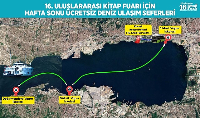 Kocaeli Kitap Fuarı'na ulaşım çok kolay olacak Kocaeli Kitap Fuarı'na ulaşım çok kolay olacak