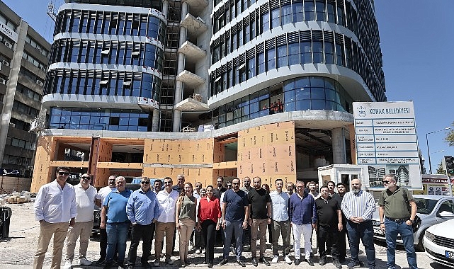 Konak'ın yeni hizmet binasında sona yaklaşıldı Konak'ın yeni hizmet binasında sona yaklaşıldı