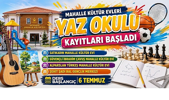 Mahalle Kültür Evlerinde Yaz Okulu Heyecanı Başlıyor Mahalle Kültür Evlerinde Yaz Okulu Heyecanı Başlıyor