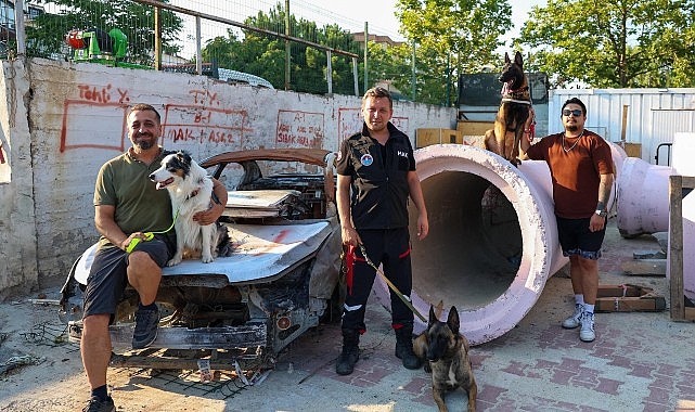 Maltepe Belediyesi patili kahramanları afetlere hazırlanıyor Maltepe Belediyesi patili kahramanları afetlere hazırlanıyor