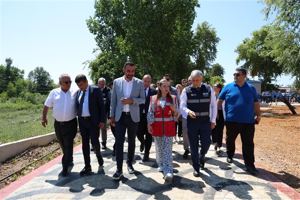 Manavgat'taki altyapı yatırımlarını incelendi