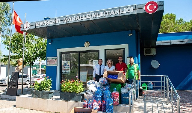 'Mavi Kapak' kampanyasına muhtarlardan 550 kilogramlık destek 'Mavi Kapak' kampanyasına muhtarlardan 550 kilogramlık destek