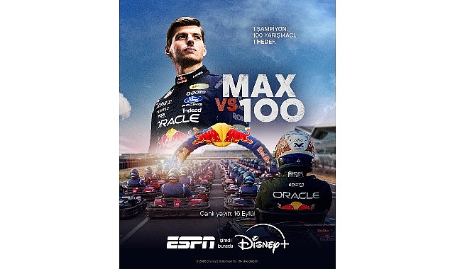'Max vs 100', Red Bull Ortaklığıyla ESPN ile 16 Eylül'de Disney+'ta Canlı Yayınlanacak! 'Max vs 100', Red Bull Ortaklığıyla ESPN ile 16 Eylül'de Disney+'ta Canlı Yayınlanacak!